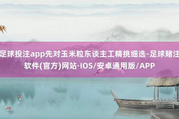 足球投注app先对玉米粒东谈主工精挑细选-足球赌注软件(官方)网站·IOS/安卓通用版/APP