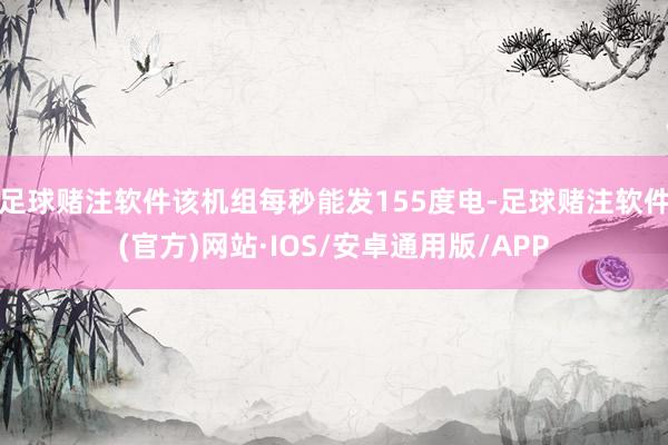 足球赌注软件该机组每秒能发155度电-足球赌注软件(官方)网站·IOS/安卓通用版/APP