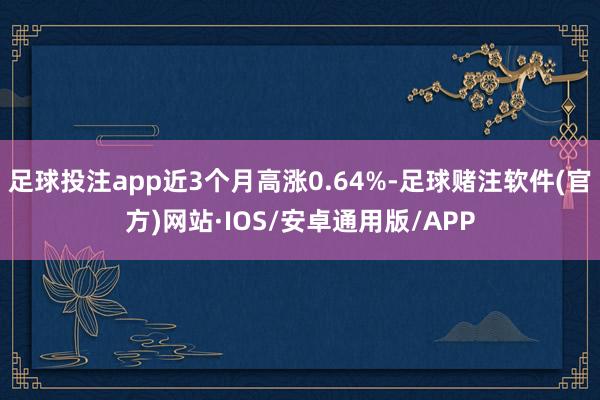 足球投注app近3个月高涨0.64%-足球赌注软件(官方)网站·IOS/安卓通用版/APP