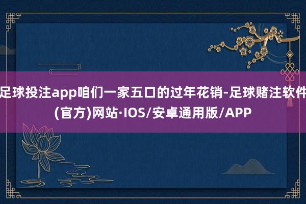 足球投注app咱们一家五口的过年花销-足球赌注软件(官方)网站·IOS/安卓通用版/APP