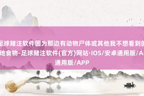 足球赌注软件因为那边有动物尸体或其他我不想看到的特地食物-足球赌注软件(官方)网站·IOS/安卓通用版/APP
