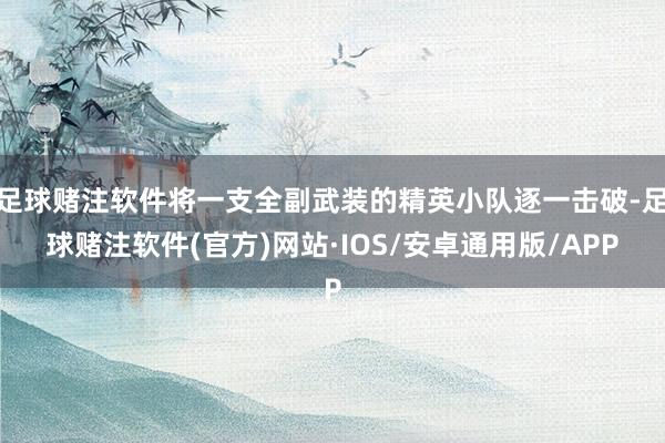 足球赌注软件将一支全副武装的精英小队逐一击破-足球赌注软件(官方)网站·IOS/安卓通用版/APP