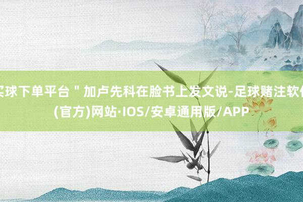买球下单平台＂加卢先科在脸书上发文说-足球赌注软件(官方)网站·IOS/安卓通用版/APP