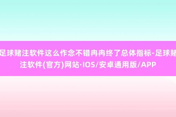 足球赌注软件这么作念不错冉冉终了总体指标-足球赌注软件(官方)网站·IOS/安卓通用版/APP