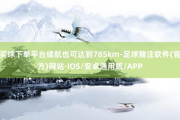 买球下单平台续航也可达到785km-足球赌注软件(官方)网站·IOS/安卓通用版/APP