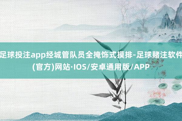 足球投注app经城管队员全掩饰式摸排-足球赌注软件(官方)网站·IOS/安卓通用版/APP