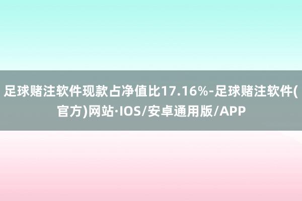 足球赌注软件现款占净值比17.16%-足球赌注软件(官方)网站·IOS/安卓通用版/APP