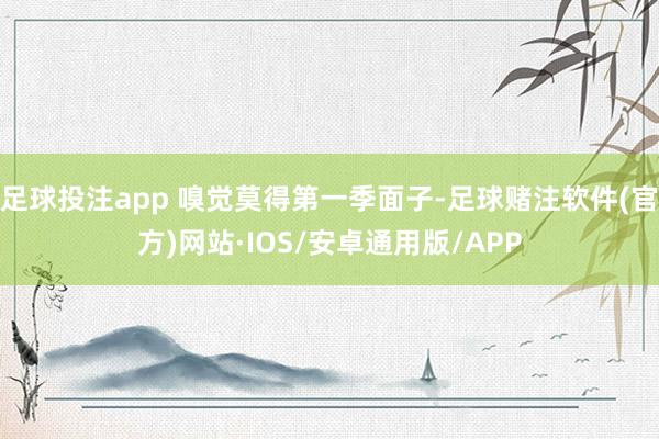 足球投注app 嗅觉莫得第一季面子-足球赌注软件(官方)网站·IOS/安卓通用版/APP