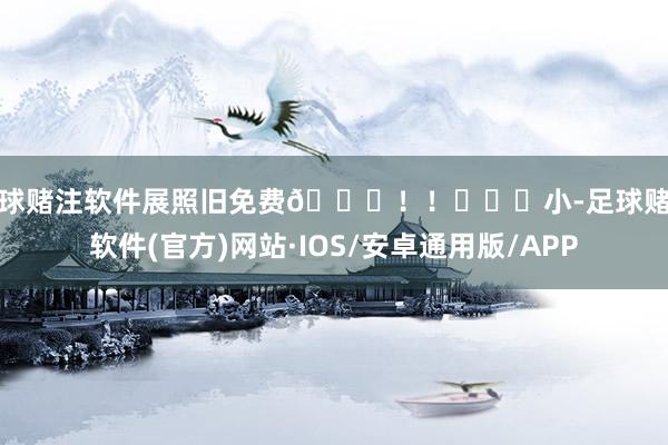 足球赌注软件展照旧免费🆓!! ♥️小-足球赌注软件(官方)网站·IOS/安卓通用版/APP