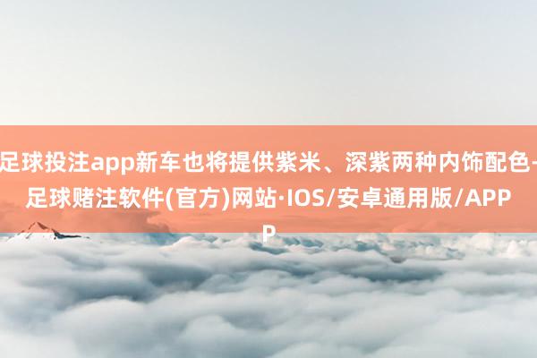 足球投注app新车也将提供紫米、深紫两种内饰配色-足球赌注软件(官方)网站·IOS/安卓通用版/APP