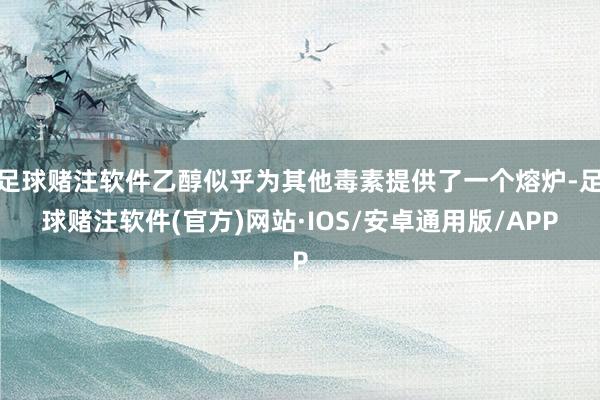 足球赌注软件乙醇似乎为其他毒素提供了一个熔炉-足球赌注软件(官方)网站·IOS/安卓通用版/APP