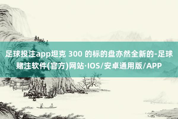 足球投注app坦克 300 的标的盘亦然全新的-足球赌注软件(官方)网站·IOS/安卓通用版/APP