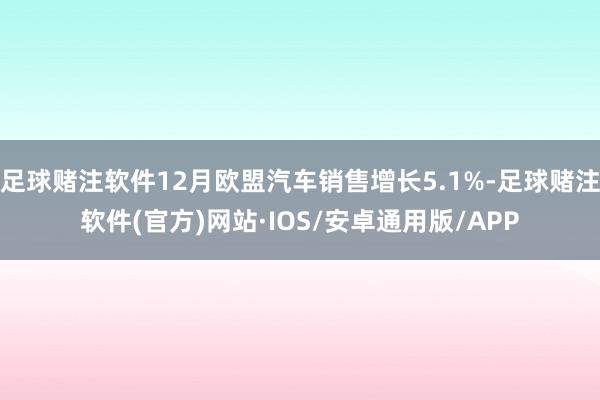 足球赌注软件12月欧盟汽车销售增长5.1%-足球赌注软件(官方)网站·IOS/安卓通用版/APP