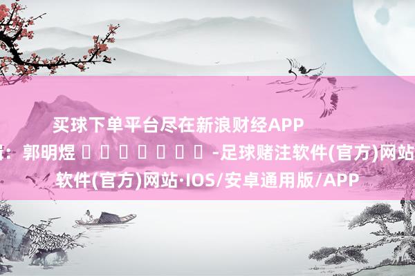 买球下单平台尽在新浪财经APP            						背负剪辑：郭明煜 							-足球赌注软件(官方)网站·IOS/安卓通用版/APP