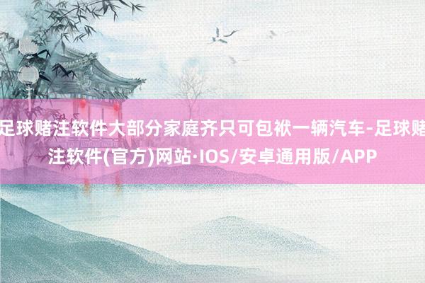 足球赌注软件大部分家庭齐只可包袱一辆汽车-足球赌注软件(官方)网站·IOS/安卓通用版/APP