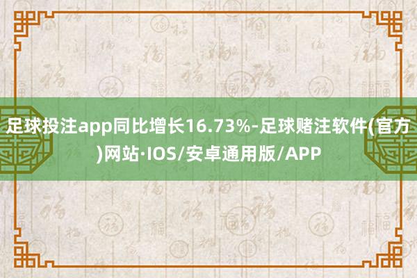 足球投注app同比增长16.73%-足球赌注软件(官方)网站·IOS/安卓通用版/APP
