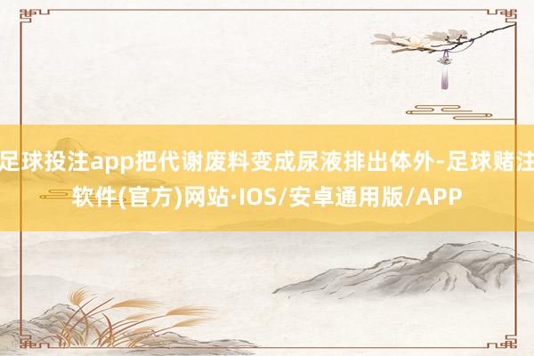 足球投注app把代谢废料变成尿液排出体外-足球赌注软件(官方)网站·IOS/安卓通用版/APP