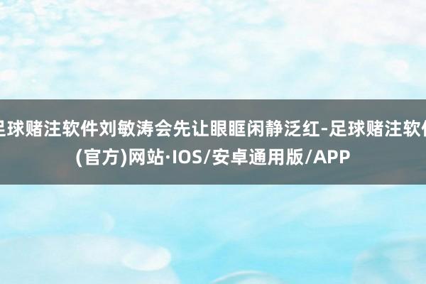 足球赌注软件刘敏涛会先让眼眶闲静泛红-足球赌注软件(官方)网站·IOS/安卓通用版/APP