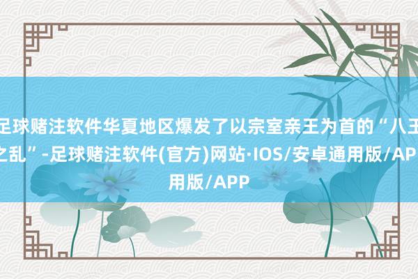 足球赌注软件华夏地区爆发了以宗室亲王为首的“八王之乱”-足球赌注软件(官方)网站·IOS/安卓通用版/APP