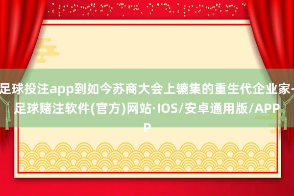足球投注app到如今苏商大会上辘集的重生代企业家-足球赌注软件(官方)网站·IOS/安卓通用版/APP