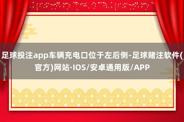 足球投注app车辆充电口位于左后侧-足球赌注软件(官方)网站·IOS/安卓通用版/APP