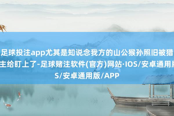足球投注app尤其是知说念我方的山公猴孙照旧被猎东说念主给盯上了-足球赌注软件(官方)网站·IOS/安卓通用版/APP