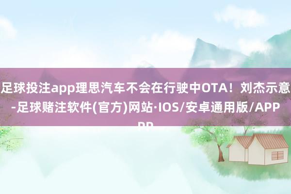 足球投注app理思汽车不会在行驶中OTA！刘杰示意-足球赌注软件(官方)网站·IOS/安卓通用版/APP