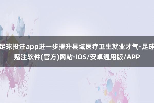 足球投注app进一步擢升县域医疗卫生就业才气-足球赌注软件(官方)网站·IOS/安卓通用版/APP