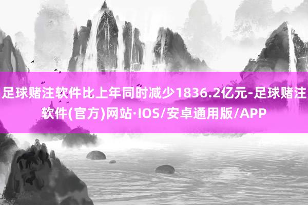 足球赌注软件比上年同时减少1836.2亿元-足球赌注软件(官方)网站·IOS/安卓通用版/APP
