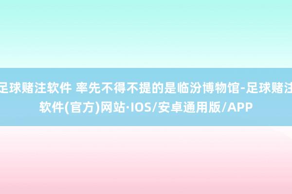 足球赌注软件 率先不得不提的是临汾博物馆-足球赌注软件(官方)网站·IOS/安卓通用版/APP