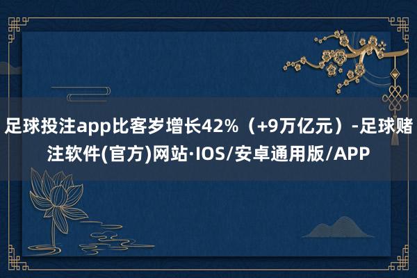足球投注app比客岁增长42%（+9万亿元）-足球赌注软件(官方)网站·IOS/安卓通用版/APP