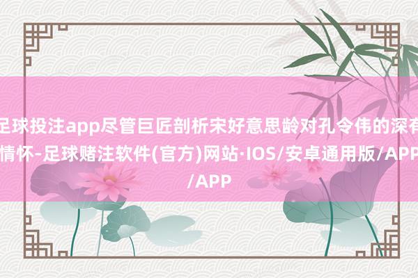 足球投注app尽管巨匠剖析宋好意思龄对孔令伟的深有情怀-足球赌注软件(官方)网站·IOS/安卓通用版/APP