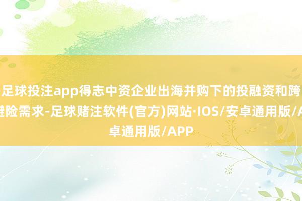 足球投注app得志中资企业出海并购下的投融资和跨境避险需求-足球赌注软件(官方)网站·IOS/安卓通用版/APP