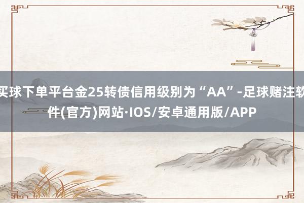 买球下单平台金25转债信用级别为“AA”-足球赌注软件(官方)网站·IOS/安卓通用版/APP