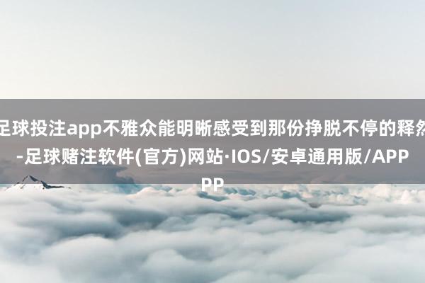 足球投注app不雅众能明晰感受到那份挣脱不停的释然-足球赌注软件(官方)网站·IOS/安卓通用版/APP