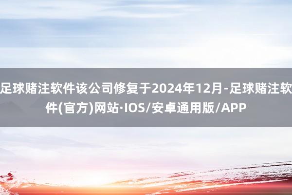 足球赌注软件该公司修复于2024年12月-足球赌注软件(官方)网站·IOS/安卓通用版/APP