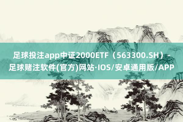 足球投注app　　中证2000ETF（563300.SH）-足球赌注软件(官方)网站·IOS/安卓通用版/APP