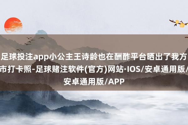 足球投注app小公主王诗龄也在酬酢平台晒出了我方的夜市打卡照-足球赌注软件(官方)网站·IOS/安卓通用版/APP