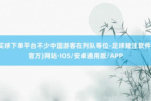 买球下单平台不少中国游客在列队等位-足球赌注软件(官方)网站·IOS/安卓通用版/APP