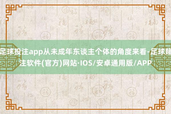 足球投注app从未成年东谈主个体的角度来看-足球赌注软件(官方)网站·IOS/安卓通用版/APP