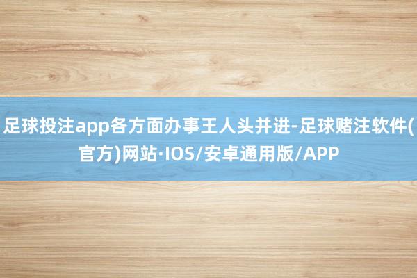 足球投注app各方面办事王人头并进-足球赌注软件(官方)网站·IOS/安卓通用版/APP