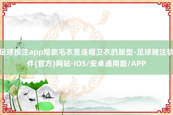 足球投注app短款毛衣是连帽卫衣的版型-足球赌注软件(官方)网站·IOS/安卓通用版/APP