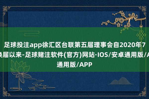 足球投注app徐汇区台联第五届理事会自2020年7月换届以来-足球赌注软件(官方)网站·IOS/安卓通用版/APP