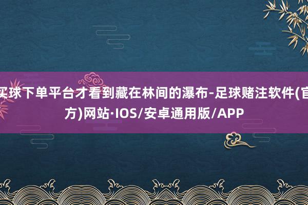 买球下单平台才看到藏在林间的瀑布-足球赌注软件(官方)网站·IOS/安卓通用版/APP