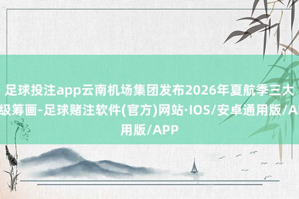足球投注app云南机场集团发布2026年夏航季三大升级筹画-足球赌注软件(官方)网站·IOS/安卓通用版/APP