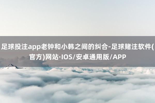 足球投注app老钟和小韩之间的纠合-足球赌注软件(官方)网站·IOS/安卓通用版/APP