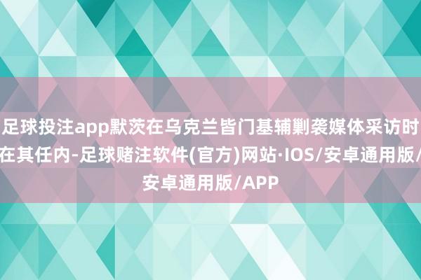 足球投注app默茨在乌克兰皆门基辅剿袭媒体采访时默示在其任内-足球赌注软件(官方)网站·IOS/安卓通用版/APP