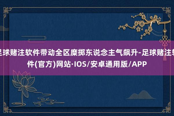 足球赌注软件带动全区糜掷东说念主气飙升-足球赌注软件(官方)网站·IOS/安卓通用版/APP