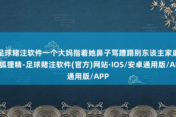 足球赌注软件一个大妈指着她鼻子骂蹧蹋别东谈主家庭的狐狸精-足球赌注软件(官方)网站·IOS/安卓通用版/APP