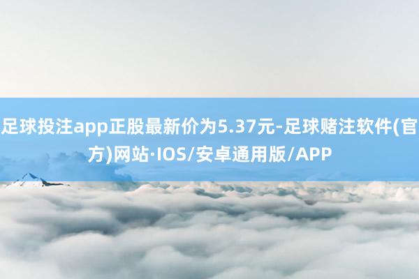 足球投注app正股最新价为5.37元-足球赌注软件(官方)网站·IOS/安卓通用版/APP